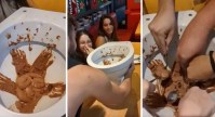 Comeria? Sorvete de chocolate servido em vaso sanitário viraliza no TikTok