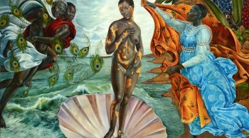 Obras de Harmonia Rosales em exposição retratam grandes artistas do Renascimento sob o olhar negro e capturam a criação dos orixás e da Terra, seu povo e as histórias de suas vidas