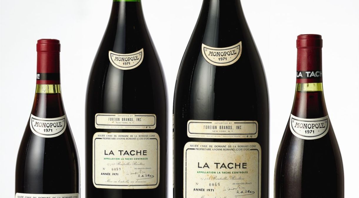 A coleção inclui algumas das “safras mais procuradas e icônicas” já produzidas no vinhedo La Tâche, disse a Sotheby’s