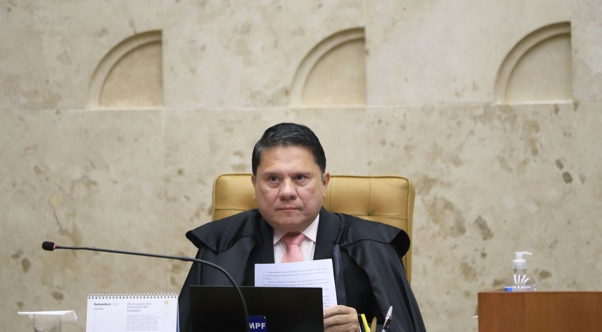 Subprocurador-Geral da República Carlos Frederico Santos em sessão do STF, em 13 de setembro de 2023, na qual começou o julgamento dos primeiros réus por envolvimento nos atos criminosos de 8 de janeiro