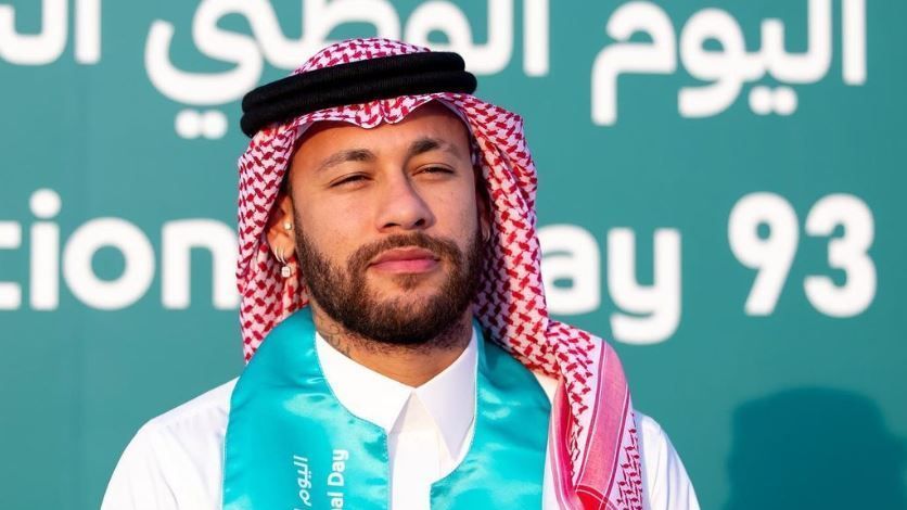 Neymar celebra 93º Dia Nacional da Arábia Saudita