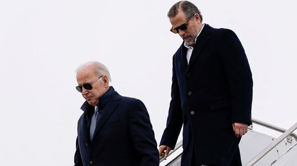 Presidente americano Joe Biden e seu filho, Hunter Biden
