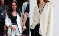 Meghan Markle usa blazer em evento e site de marca trava por busca gigante por peça