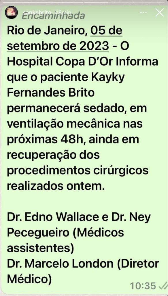 Boletim Kayky Brito