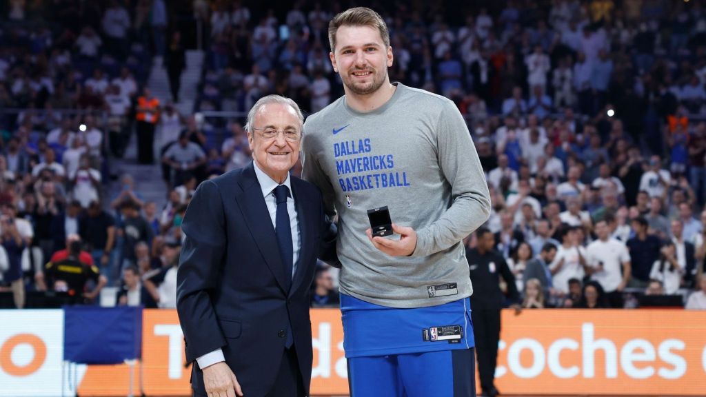 Luka Doncic recebeu homenagem do Real Madrid antes do jogo