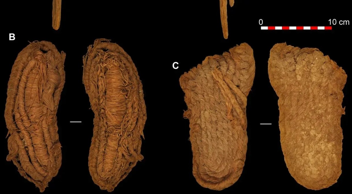 Sandálias de 6 mil anos encontradas em caverna na Espanha