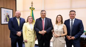 Senadora Soraya Thronicke e presidente do Tribunal de Contas do Amazonas estiveram com ministro da Justiça nesta quinta-feira (19) para falar de casos recentes