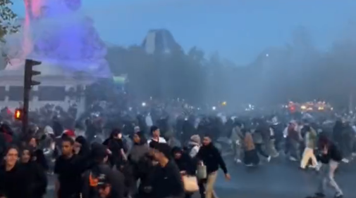 Manifestação pró-Palestina é dispersada em Paris pela polícia, que usou jatos de água