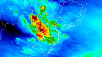 Alerta: Grande ciclone se forma no Sul e choque com massa de ar quente provocará tempestades