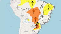 Inmet emite alerta de perigo para forte onda de calor no Centro-Oeste e para tempestades no Sul