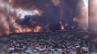 Incêndio florestal leva pessoas a deixarem região na Argentina por proximidade do fogo; veja vídeos