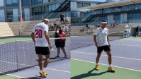 Vídeo: Rafael Nadal impressiona ao fazer embaixadinhas com bola de tênis