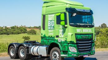 Três caminhões identificados farão teste com objetivo de comprovar a substituição do diesel por biodiesel puro na matriz de logística rodoviária