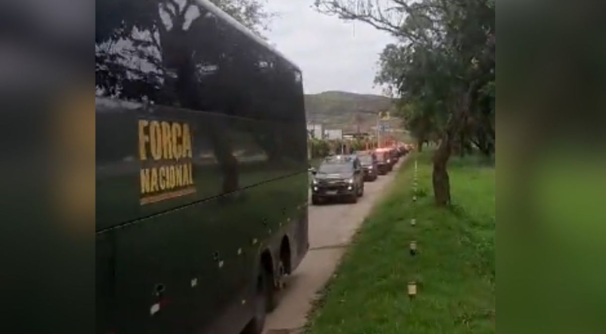 Parte da Força Nacional chega ao Rio para ações planejadas com a Polícia Federal e a Polícia Rodoviária Federal