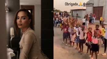 Cantora Anitta ajudou na construção de hospital, que fica na região de Bengo, doando R$25 mil 