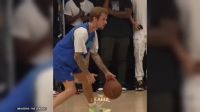 Justin Bieber viraliza ao exibir habilidades em liga de basquete; veja