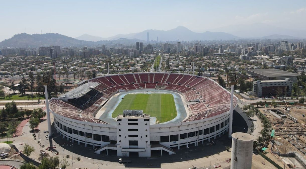 Parque Esportivo Estádio Nacional, em Santiago.