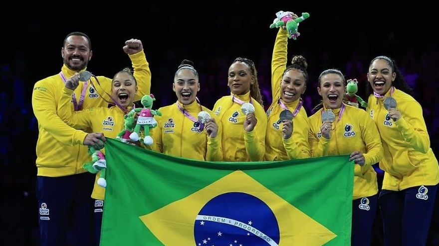 Brasil consegue medalha inédita no mundial de ginástica artística por equipes feminina