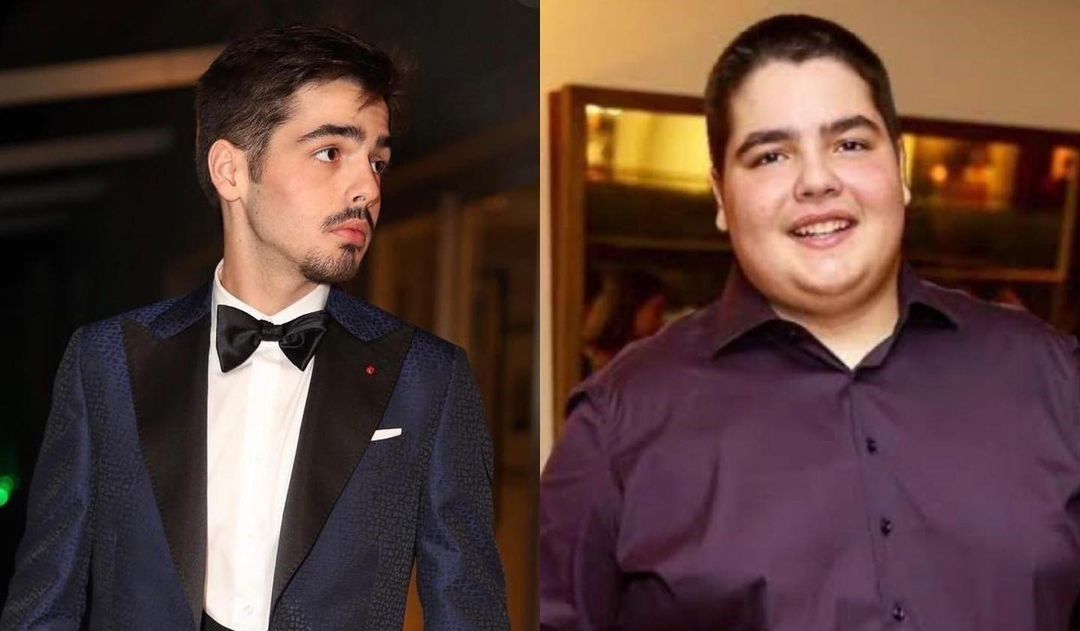 Antes e depois de João Guilherme impressiona