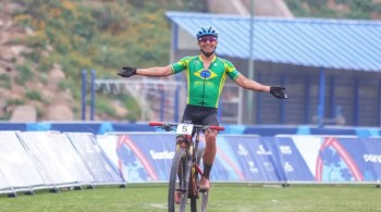 José Gabriel dos Santos, no Mountain Bike, ficou com o bronze em disputa neste sábado (21)