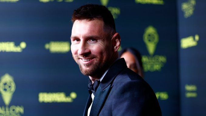 Messi na cerimônia do Bola de Ouro 2023