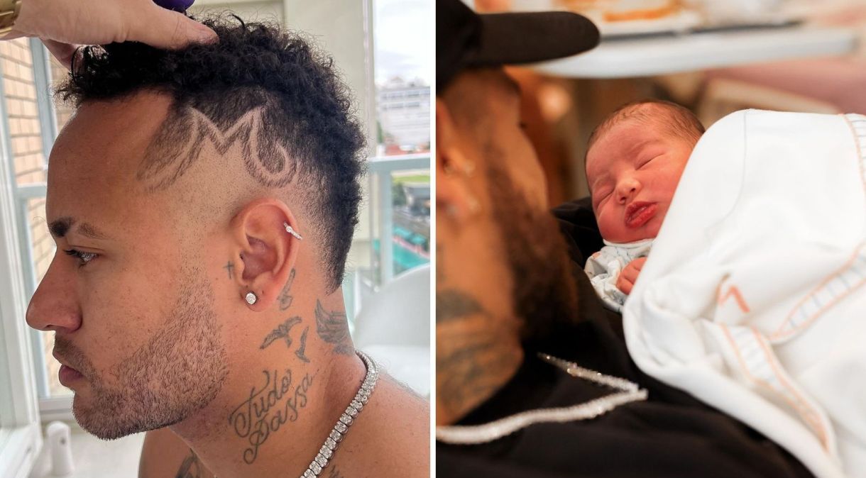 Veja o novo corte de cabelo de Neymar em homenagem à filha, Mavie