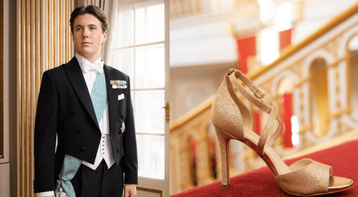 Convidada perdeu um dos sapatos durante o aniversário de 18 anos do príncipe Christian, da Dinamarca