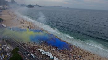 Praia é o local de concentração dos argentinos às vésperas da final da Libertadores