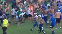 Coritiba x Cruzeiro: Briga generalizada entre torcidas interrompe o jogo