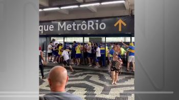 Confusão aconteceu na Central do Brasil; briga começou na entrada da estação e só terminou depois das catracas