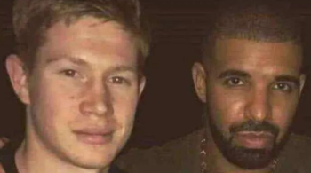 Kevin De Bruyne, que está fora por lesão, aparece como compositor de uma das canções do rapper