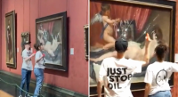 Ativistas ambientais destroem pintura do século 17 em Londres; veja o momento