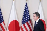 Blinken chega ao Japão para reunião de ministros das Relações Exteriores do G7