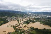 Governo de SC decreta estado de calamidade pública em 4 cidades em meio a fortes chuvas