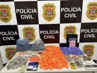 Polícia Civil apreende 1,6 mil porções de droga e prende um homem no interior de SP