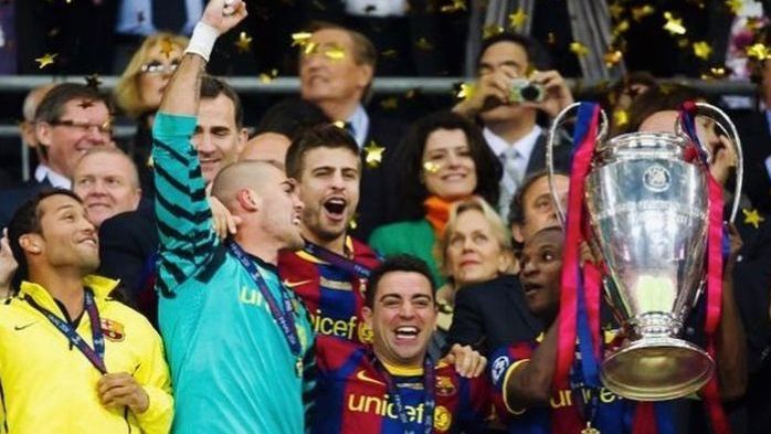 Piqué conquistou a Liga dos Campões pelo Barcelona