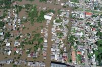 Cidade no RS fica embaixo d’água após temporais; veja imagens