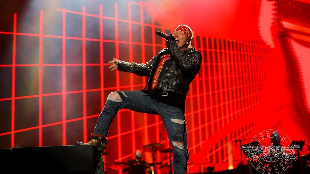 Axl Rose, cantor da banda Guns N' Roses, durante show em Austin, nos EUA, em 2019