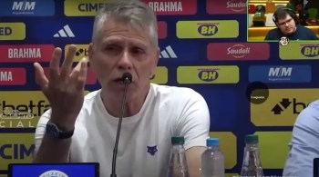 Streamer reagiu à entrevista coletiva do técnico interino do Cruzeiro até o fim da temporada 2023