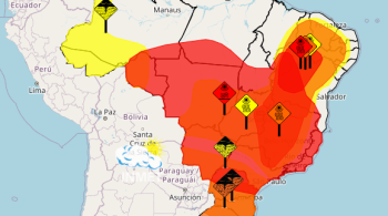 Enquanto o Sul recebe fortes chuvas, as demais regiões do país enfrentam calor extremo, podendo quebrar recorde de temperatura