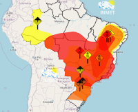 Clima descontrolado: Brasil tem alertas de calor sufocante, chuvas intensas, tempestades e baixa umidade