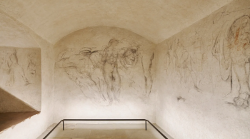 Desenhos do artista estão em local abaixo das Capelas Médici, em Florença, e foram descobertas sob camadas de gesso em 1975 por um restaurador 