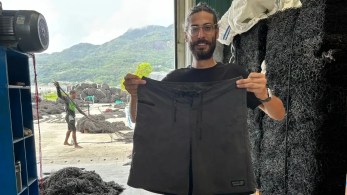 Startup de Seichelles recicla plástico de redes de pesca para produzir nylon usado em roupas