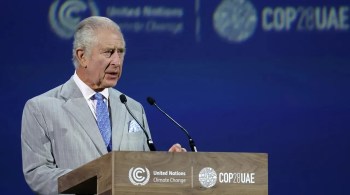 Durante a COP28, o monarca mostra preocupação com o futuro do mundo