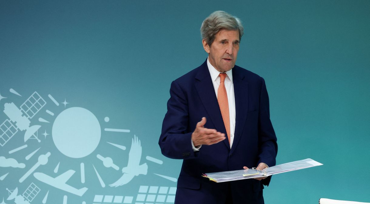 John Kerry durante a COP28, em Dubai13/12/2023 REUTERS/Amr Alfiky
