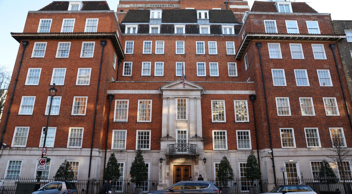 Hospital em Londres onde rei Charles foi submetido a um procedimento na próstata26/01/2024REUTERS/Hollie Adams
