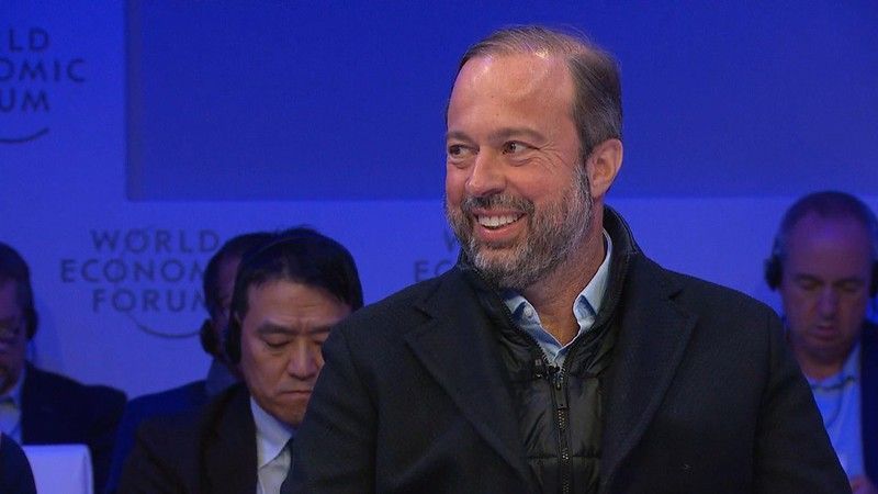 O ministro de Minas e Energia, Alexandre Silveira, no Fórum Econômico Mundial, em Davos, na Suíça