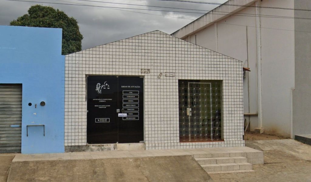 Fachada do escritório de Brenda em Santo Antônio (RN)