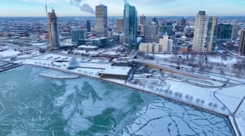 Imagens foram capturadas por drone na cidade de Milwaukee, em Wisconsin