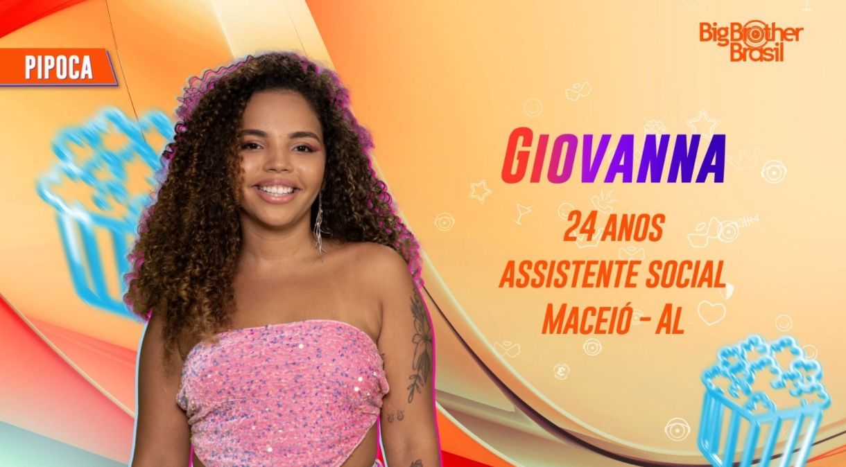 Giovanna Letícia é mais uma sister do grupo Pipoca do BBB24